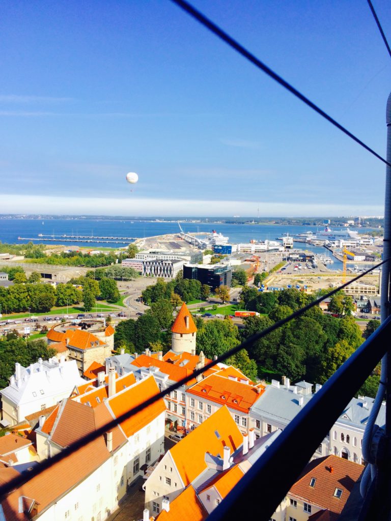 View from St. Olaf's Church in Tallinn, Estonia