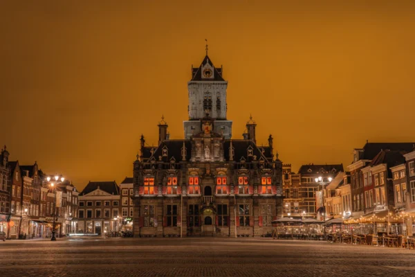 The city hall of Delft, The Netherlands.