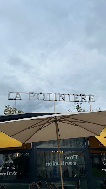 Dinner at La Potinière, Geneva, Switzerland