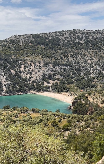 view from Archangel Monastery, Thassos, Greece